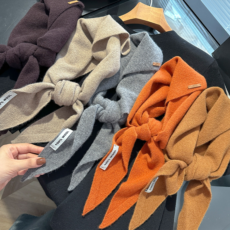 Shawl Wrap Winter - ニットスカーフ女性 100% ウール冬暖かいスカーフ明るいソリッドカラーデザイン厚みのあるショールソフトカシミヤパシュミナネック 2023 新しい