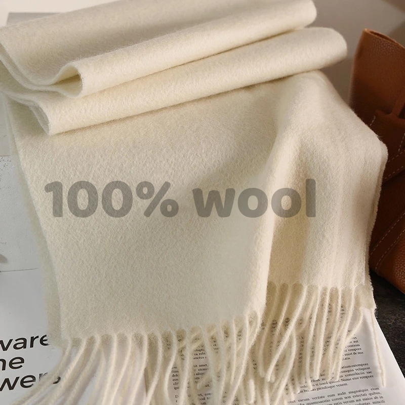 Shawl Wrap Winter - ニットスカーフ レディース 100% ウール 冬用 暖かいスカーフ