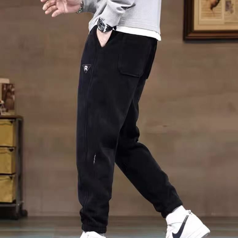 Corduroy Pant Warm - メンズ冬用フリース裏地パンツ 厚手コーデュロイジョガー 暖かいカジュアルパンツ 寒い季節用 2026