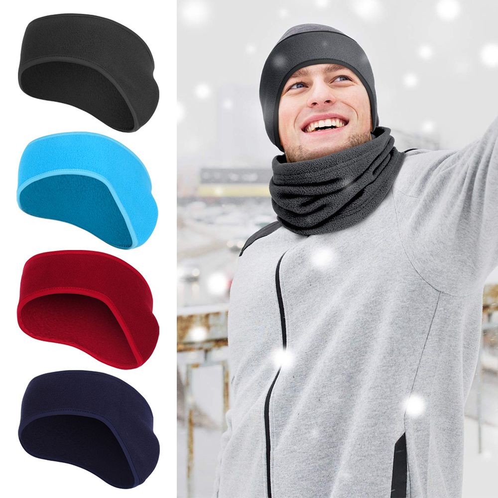 Winter Headband Fleece - 1個入りヘアバンド、ヘアスウェットフリースイヤーカバー、冬用スウェットバンド、イヤーウォーマー、ランニングヘッドバンド、イヤーマフ、ヘッドバンド