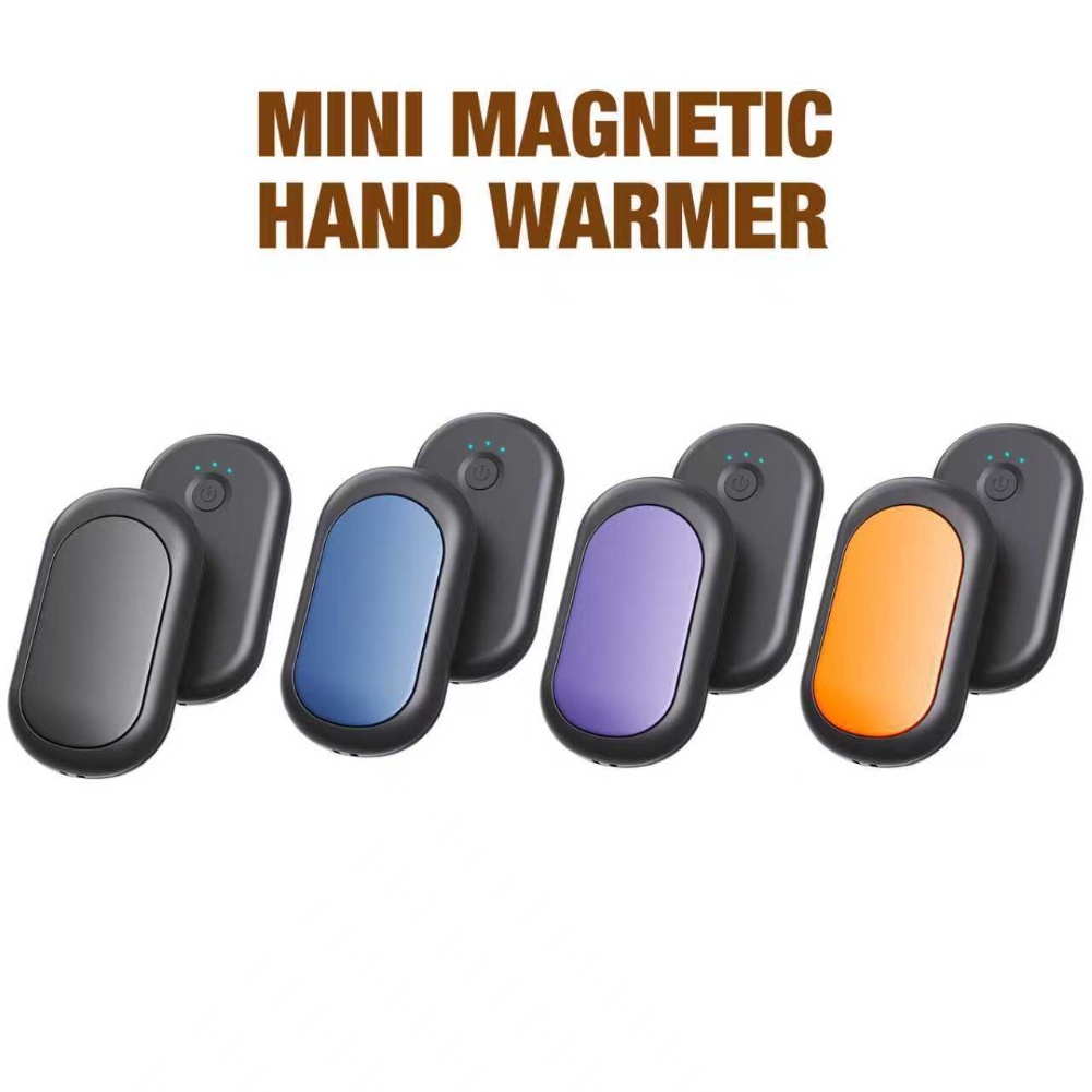 Hand Warmer Electric - 磁気ハンドウォーマー スプリット 2in1 USB 充電パワーバンク ポータブル加熱充電式ハンドウォーマー