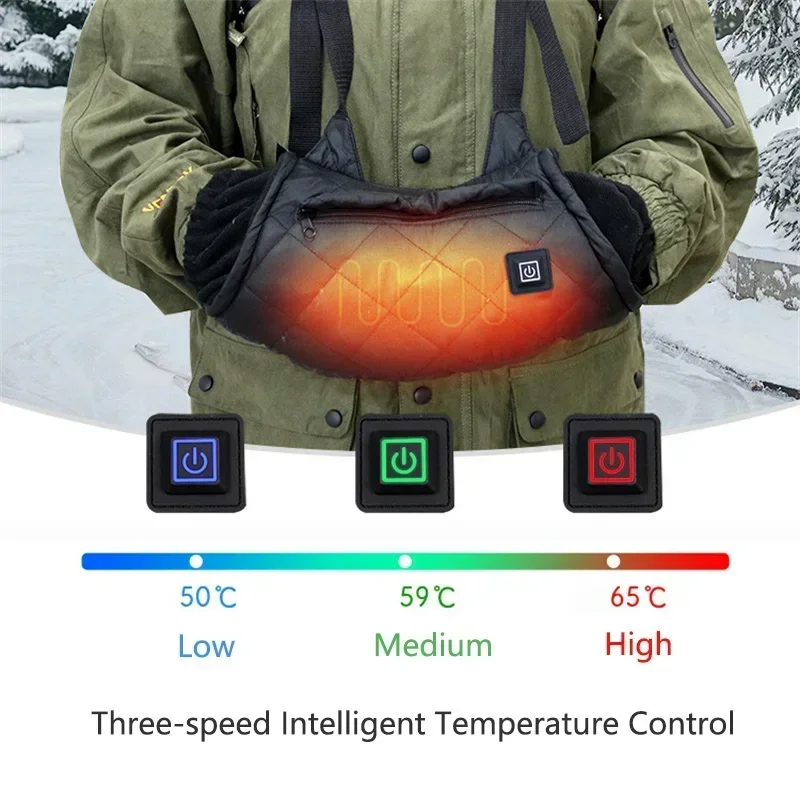 USB 電気加熱冬ハンドウォームグローブ 3 グレード温度調 - Hand Warmer Electric のレビューと価格