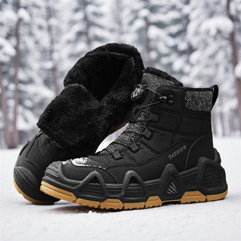 暖かいファー付きアウトドアメンズコンバットタクティカルデザー - Waterproof Winter Boot のレビューと価格