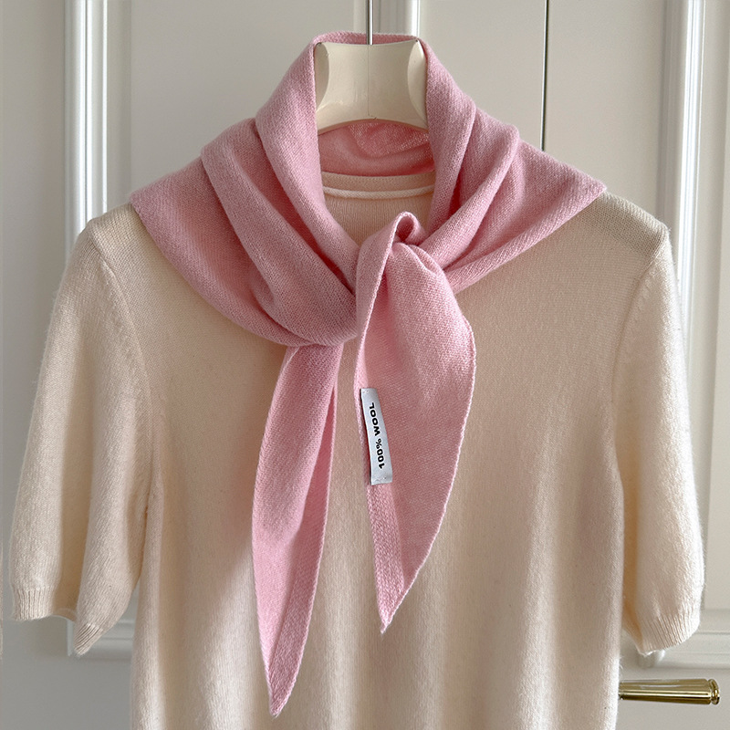 ニットスカーフ女性 100% ウール冬暖かいスカーフ明るいソ - Shawl Wrap Winter のレビューと価格