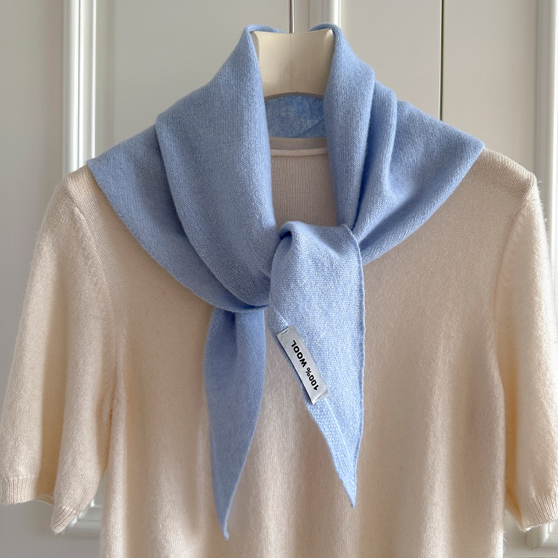 ニットスカーフ女性 100% ウール冬暖かいスカーフ明るいソ - Shawl Wrap Winter のレビューと価格