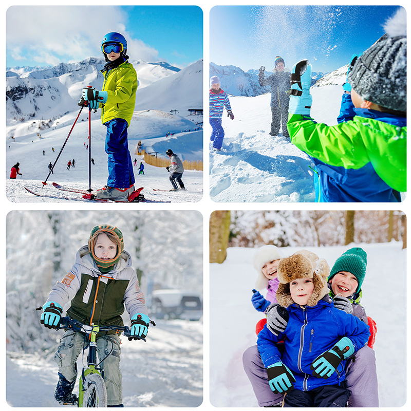 防水機能付きのヒートグローブ、スキー・スノーボード用、子供用 - Snow Glove Insulated のレビューと価格