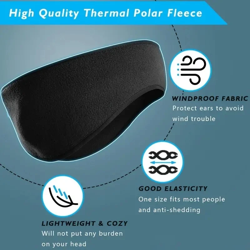 1 個スタイリッシュな冬のヘッドバンドイヤーマフポーラーフリ - Winter Headband Fleece のレビューと価格