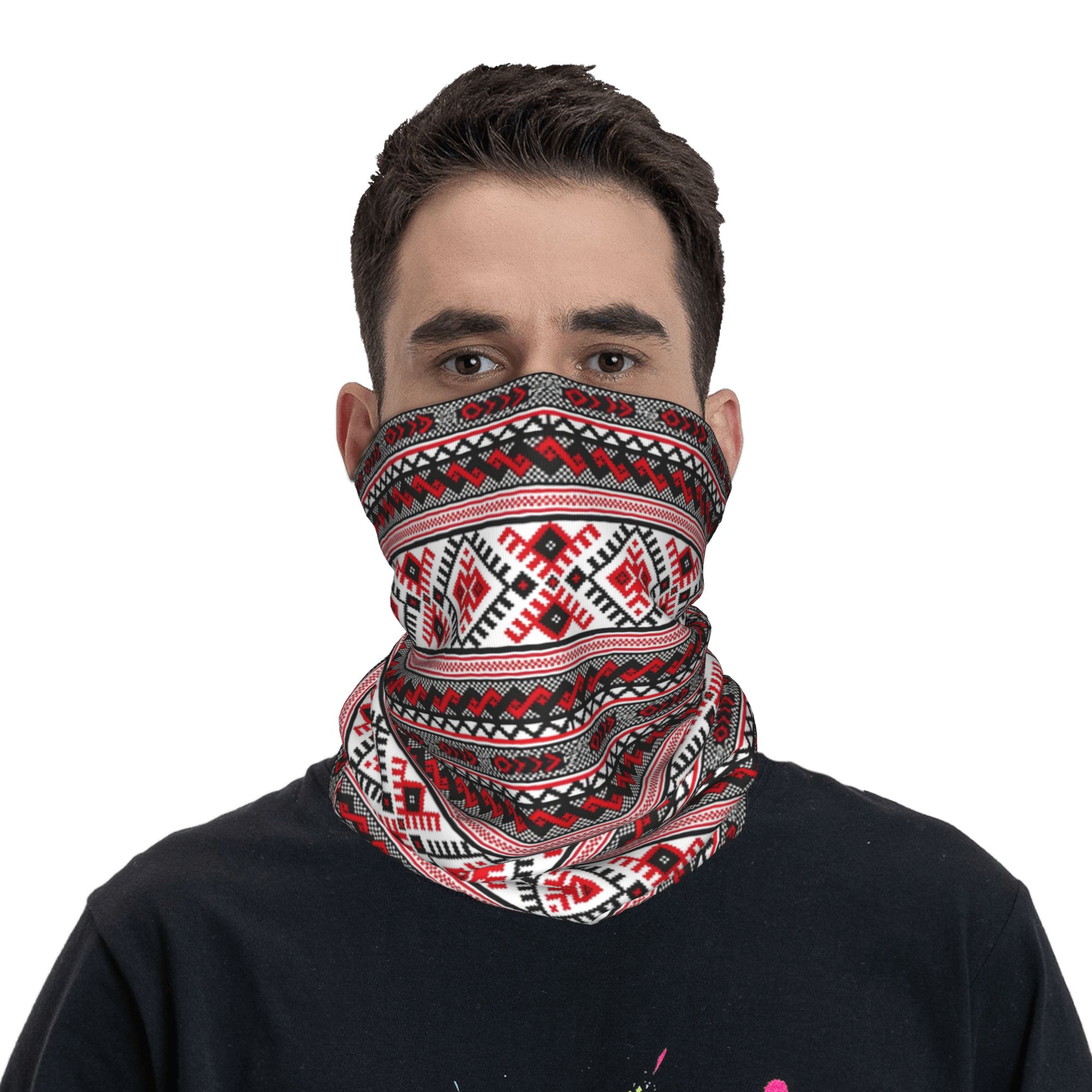 カスタムウクライナ刺繍バイシヴァンカネックゲイター、男女兼用 - Neck Gaiter Fleece のレビューと価格
