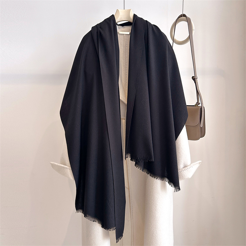 高級冬カシミヤスカーフ レディース 無地 ハンカチ 暖かいパ - Shawl Wrap Winter のレビューと価格