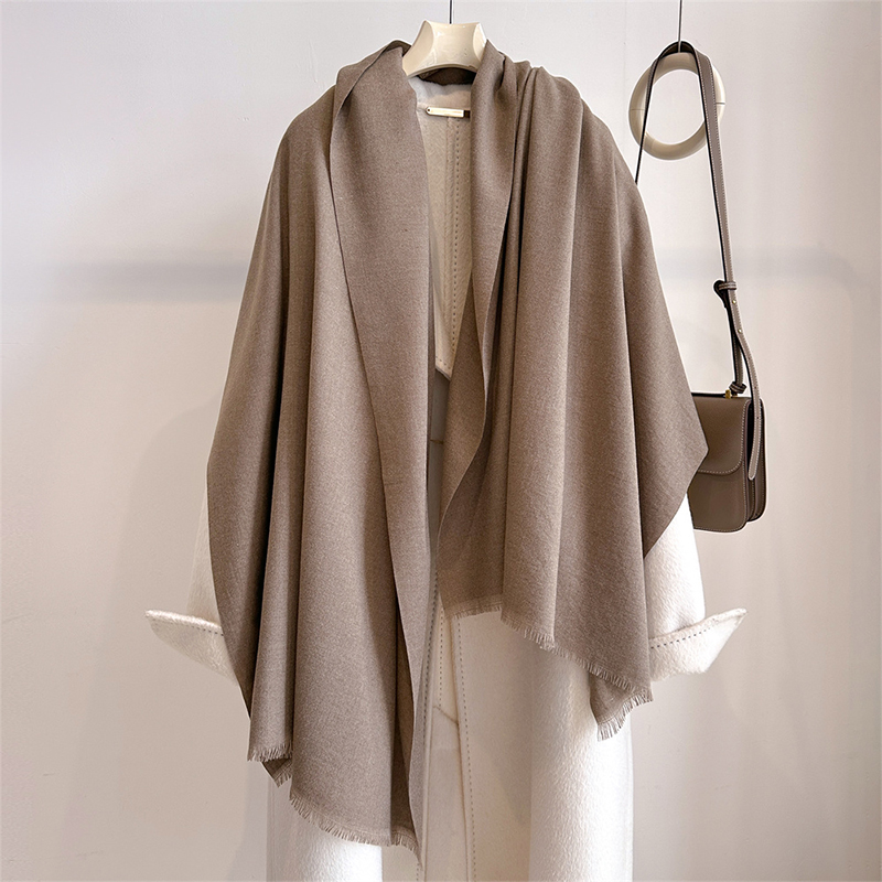 高級冬カシミヤスカーフ レディース 無地 ハンカチ 暖かいパ - Shawl Wrap Winter のレビューと価格