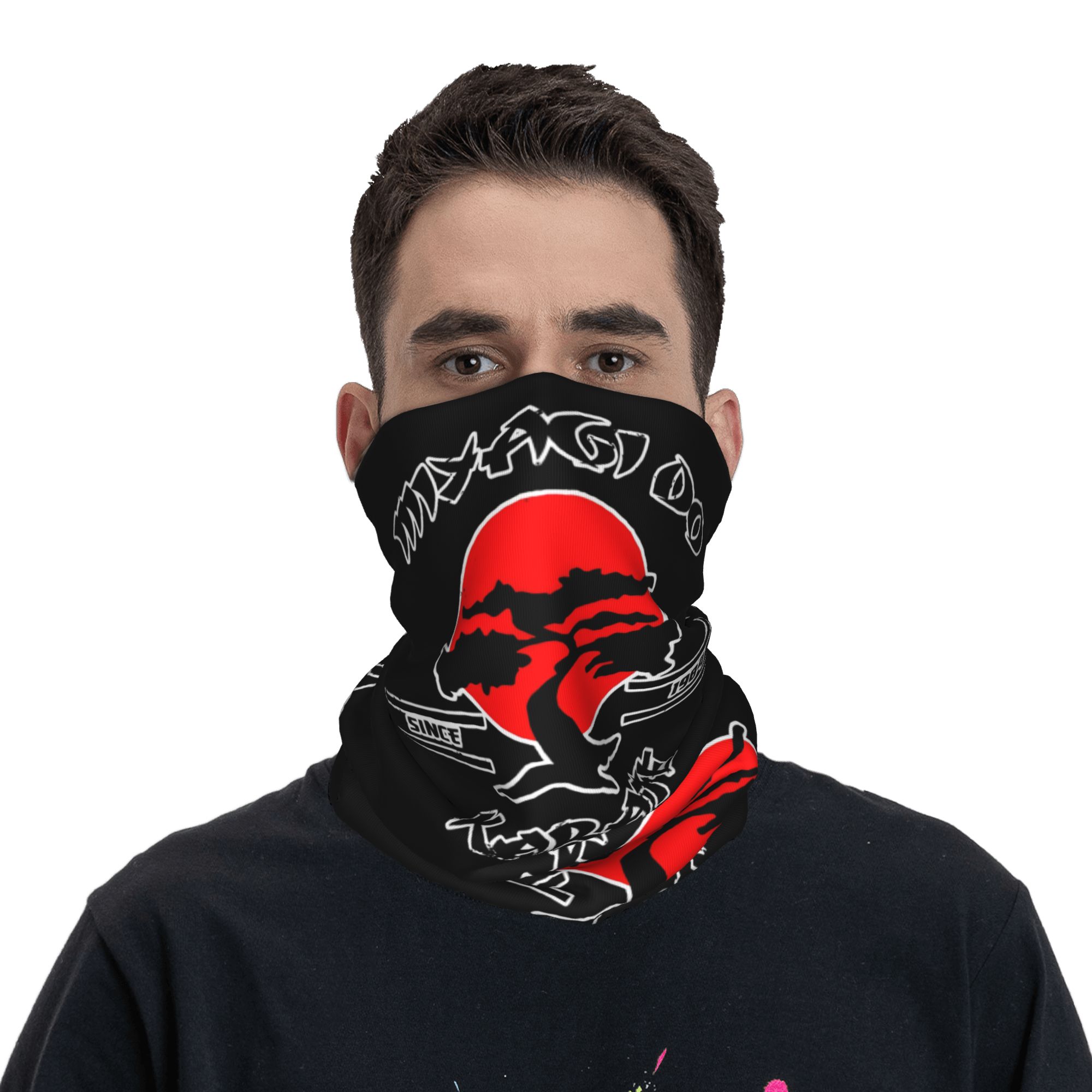 カスタムK-Karatesレトロ日本風漫画ネックゲイター男女 - Neck Gaiter Fleece のレビューと価格