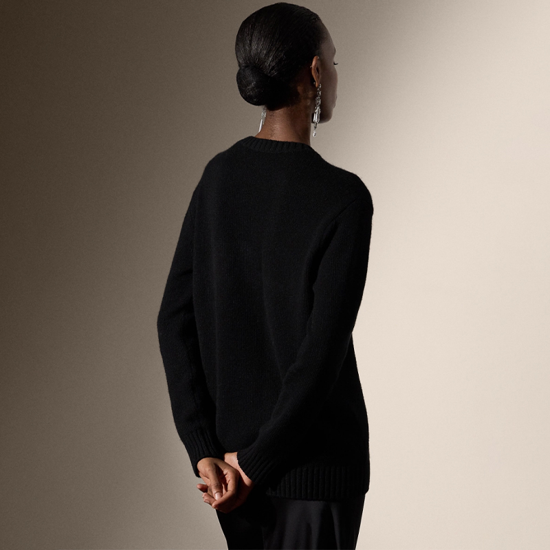 トレンチテディベアニットセーター女性ルーズ O ネックプルオ - Wool Coat Peacoat のレビューと価格